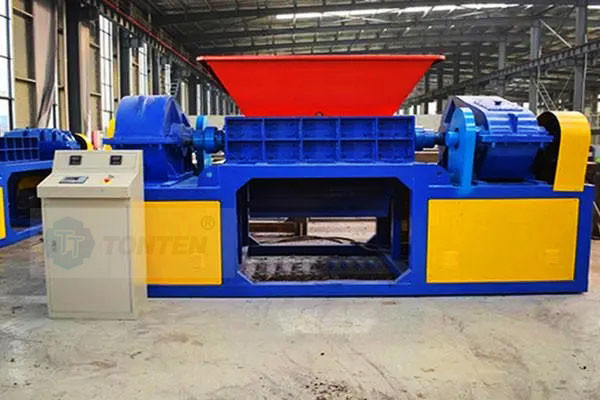 Double Shaft Shredder Metal Garbage Shredder Plastic Wood Crusher