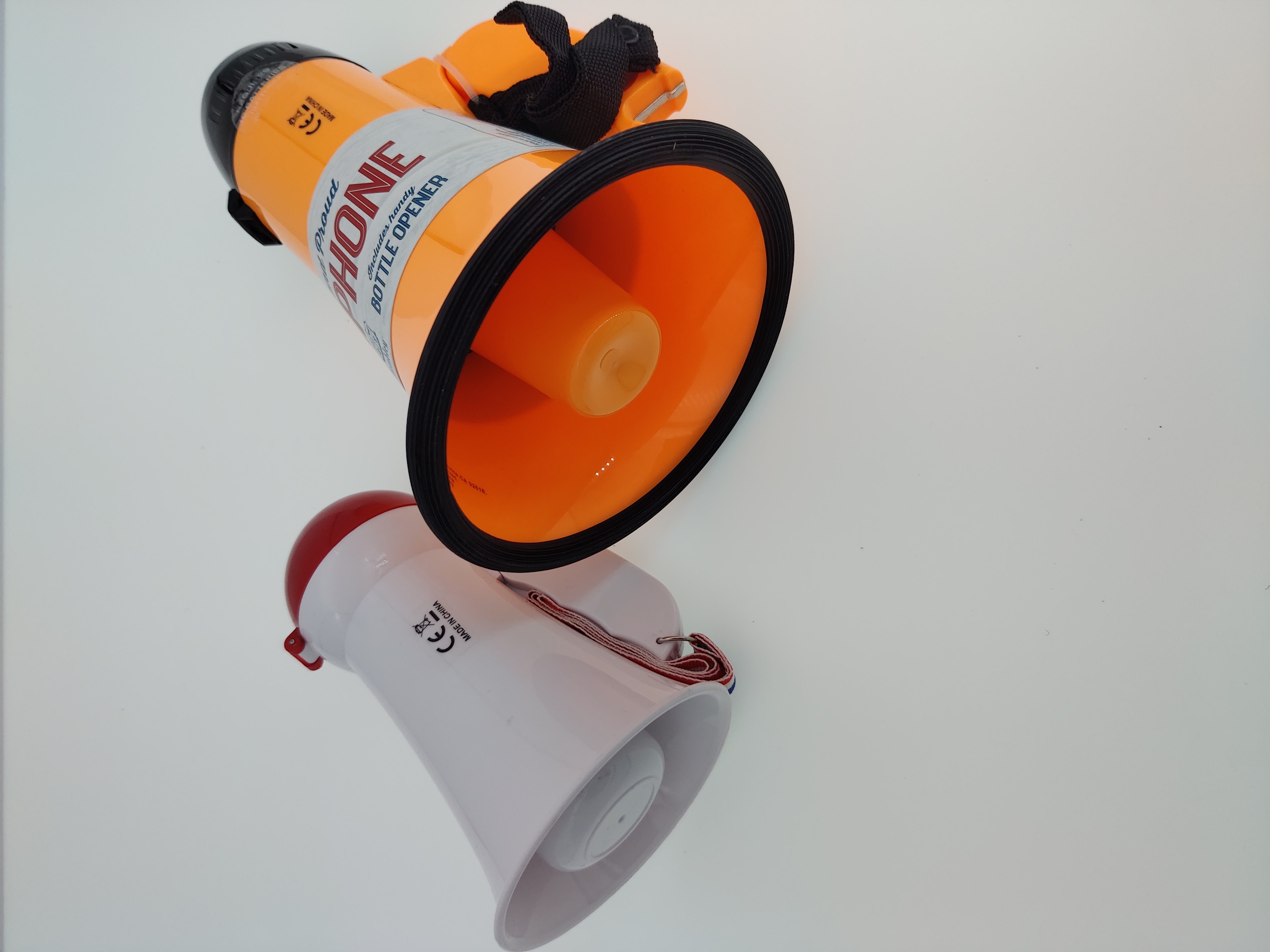 Battery Powered Outdoor Loudspeaker Horn Clear Megaphone Siren Sound AC DC