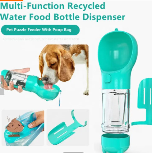 Multifunctional Portable Dog Water Bottle Leakproof Retractable Lightweight Pet Water Dispenser Bottle