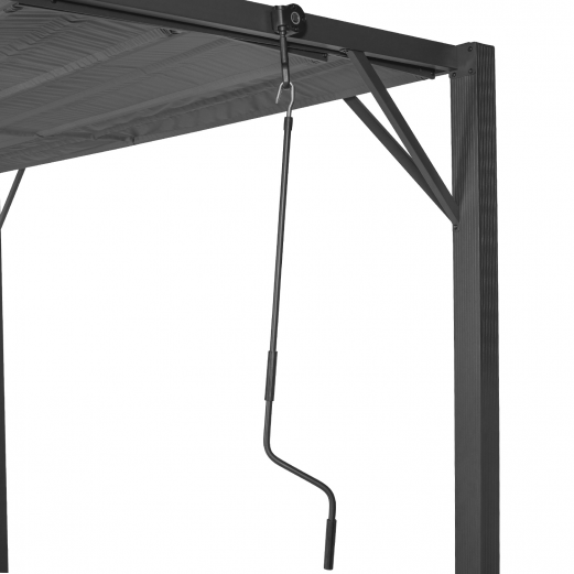 Flat Garden Iron Gazebo Outdoor PVC Coated Metal Canopy Gazebo