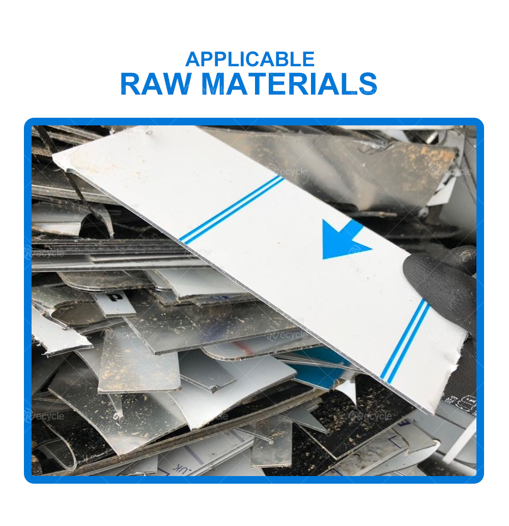 Easy to Aluminum Plastic Composite Board Recycling Machine Board Heating Stripping Machine