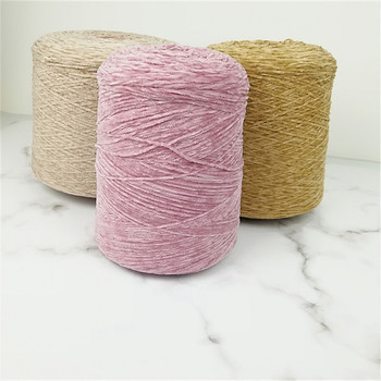 100% Polyester 1/6NM Soft Velvet Chenille Yarn For Crocheting Knitting Fancy Yarn Crochet