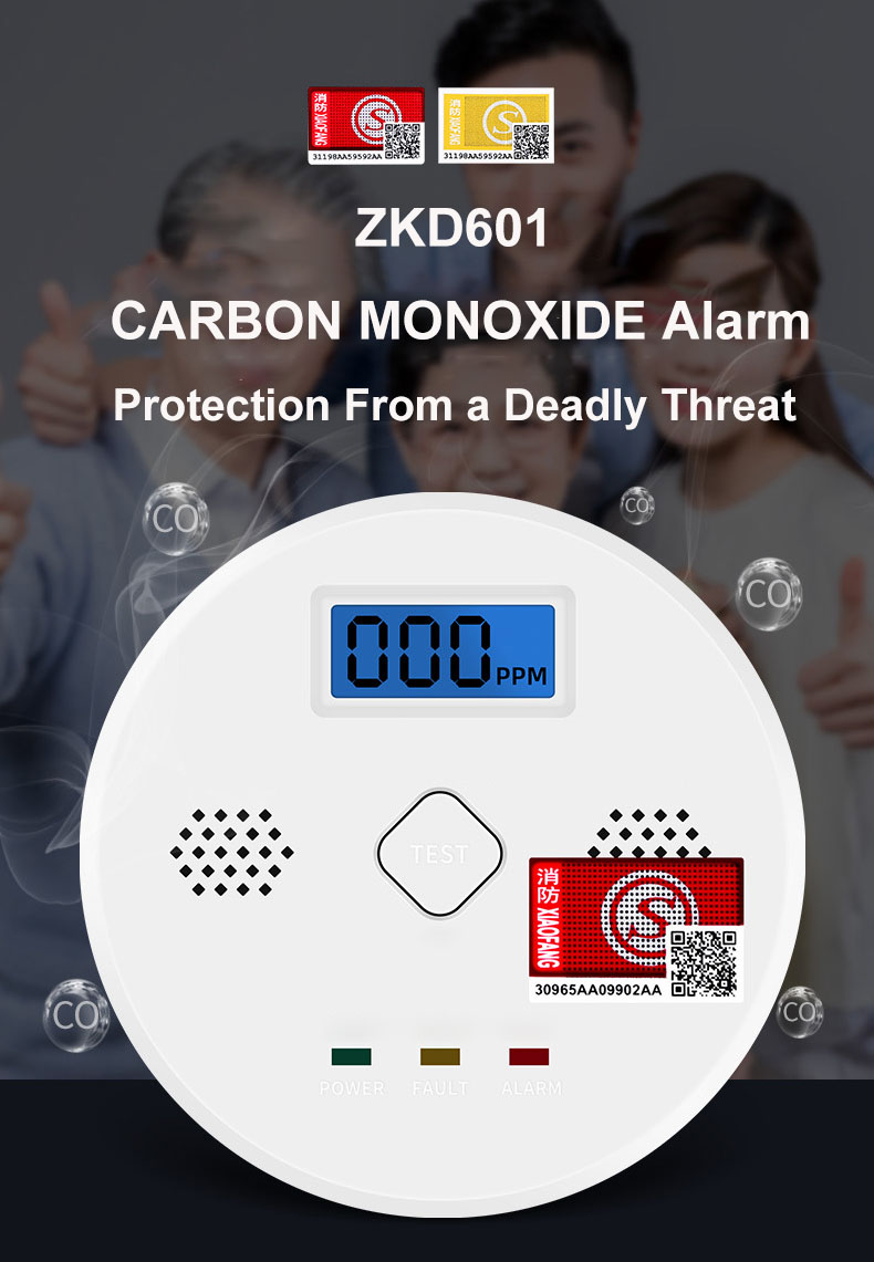Carbon Monoxide Indoor Air Quality Monitors Battery Operated 100*3.8mm