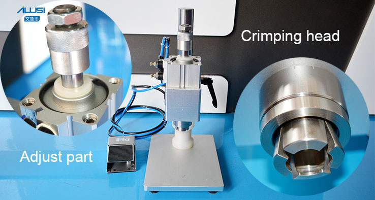 Semi Automatic Vial Crimper Crimping Machine for Ampoule Bottle 20-50pcs/min