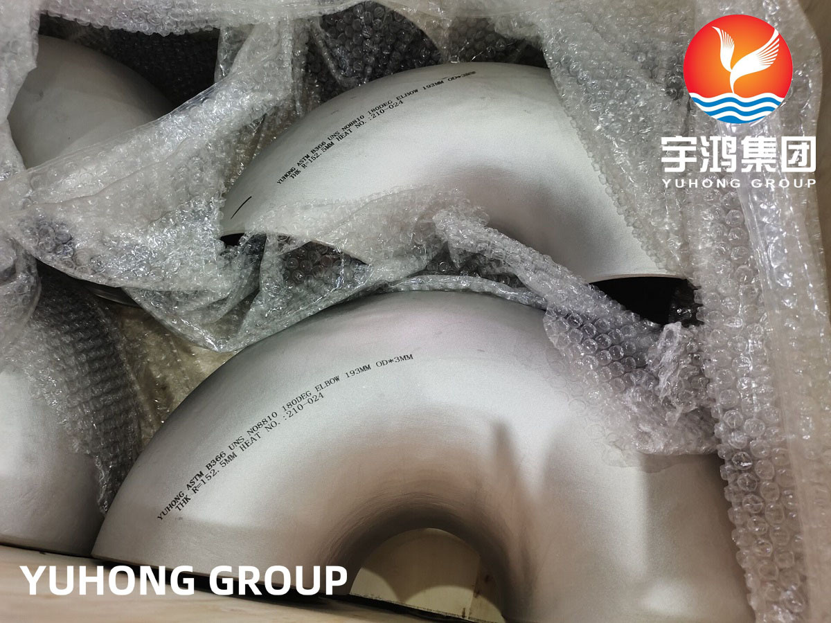 U Bend Return , ASTM B366 Incoloy 800H 180 Deg. Elbow, Heat Exchanger