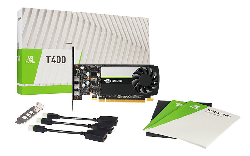 GPU Nvidia T400 Graphics Video Card 2GB GDDR6 64 Bit