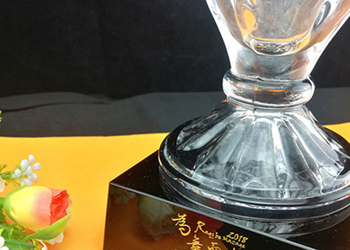 Frosted Carving Golf Trophy Cup For Golf Tournament / Golf Club