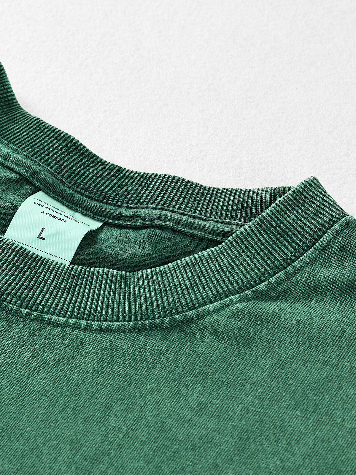 Oversized Heavyweight Cotton Hoodie Dropped Shoulder Embroidery Sweatshirt