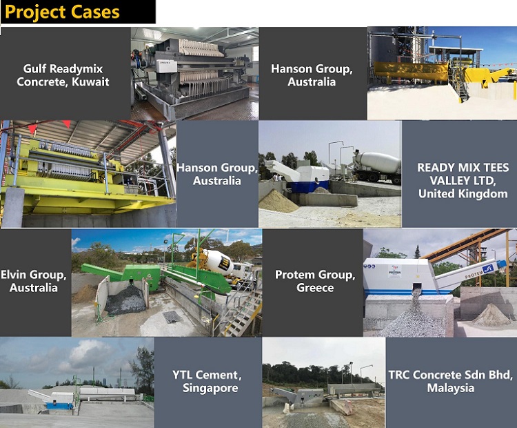 XM35/1000-U Filter Press Concrete Recycle System Batching Plant 495L 35m2