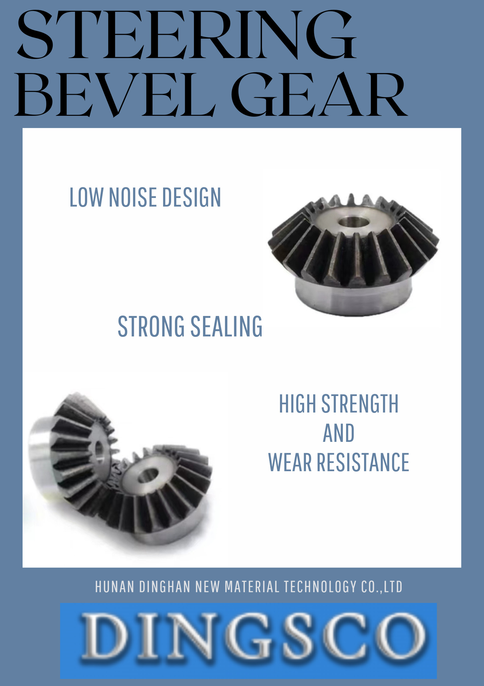 Forged Auto Steering Bevel Gear Crown Wheel Pinion For Steering Shift