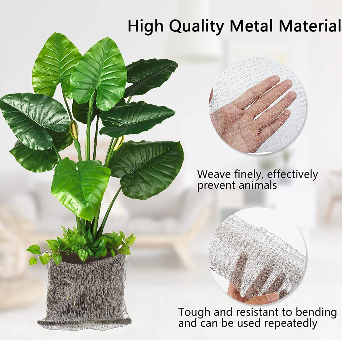 Heavy Duty Reliable 40mm Stainless Steel Wire Mesh Bag AntiCorrosion