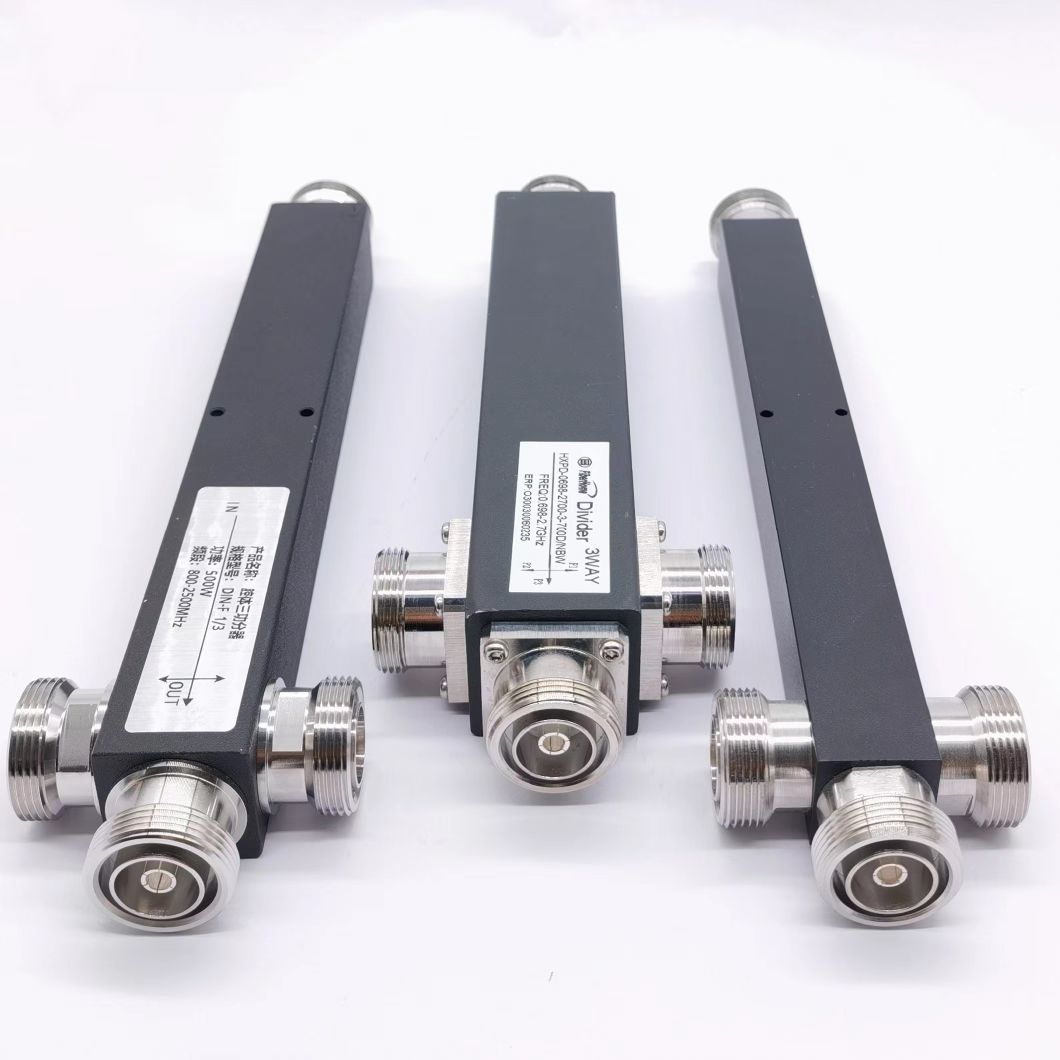 High Performance RF 2 Way Power Splitter 100W 350-3800MHz with SMA Female Connector Type 2 Way Power Splitter Widely Used for Base Station