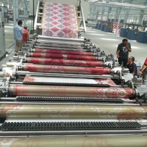 automatic rotary screen printer press blanket printing Textile