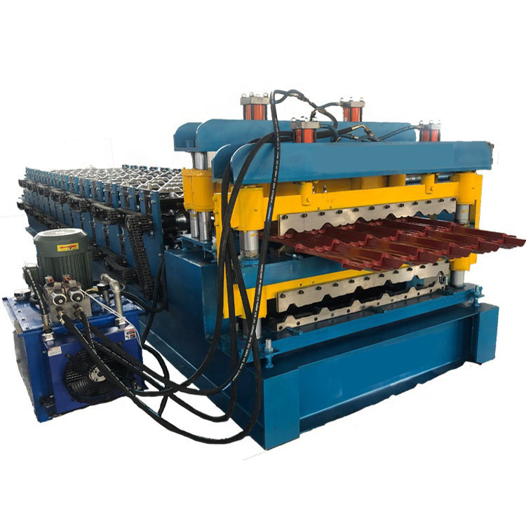 20m/Min Chaindrive Double Layer Roll Forming Machine 0.3mm Roof Tile Sheet Making