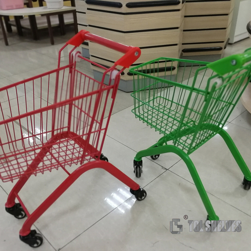 30L Mini Shopping Cart Trolley For Children Steel wire material OEM