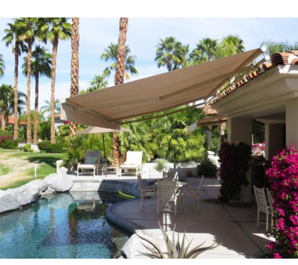 Waterproof sunsetter Manual Retractable Awning Balcony Door Awning Hand Swing