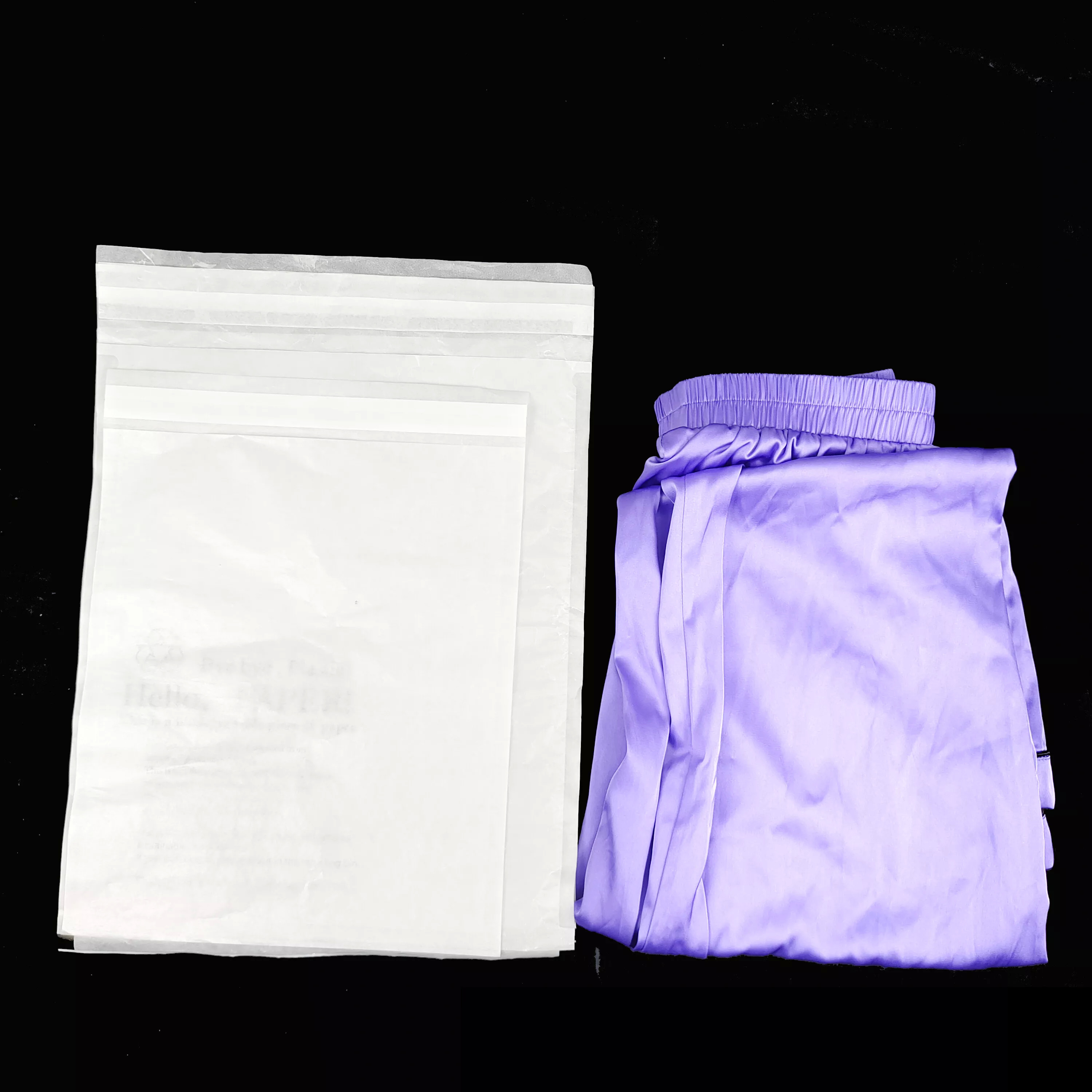 Custom Eco Friendly Glassine Bags Self Adhesive Seal Glassine Paper Envelopes