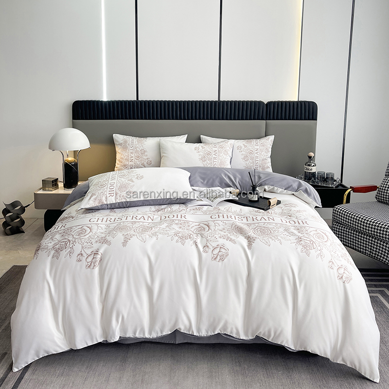 100% Polyester Pillowcase Duvet Cover Sets Luxury Bedding Set for Adult Home Bed Cover