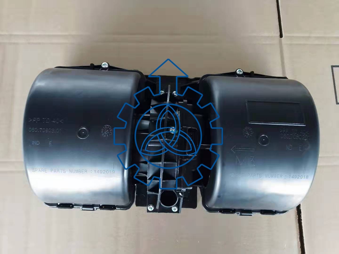 24V Plastic SCANIA Bus Spare Parts Fan Motor 2195206 1854876