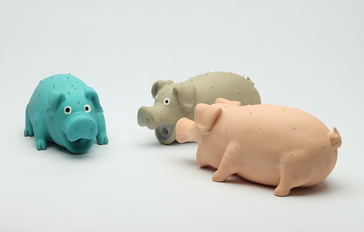 Toxic Free pet toy squeakers soft latex dog toy funny pig toy