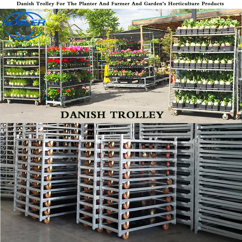 Pull Net Flower Cart Flower Trolley Strong And Durable Scientific Design