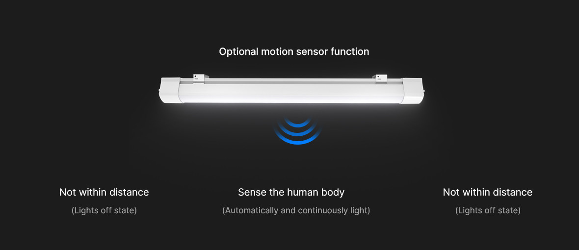 SMD2835 Ceiling Mounted Linear LED Lighting 60W Waterproof Linear LED Durable