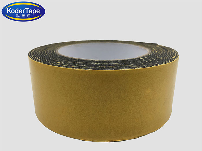 Hotmelt Adhesive Black EVA Single Sided Adhesive Foam Tape In Thickness 1MM