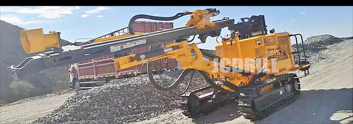 40m Blasting Drilling Machine Big Rotation Torque Two Motor Rotary Head