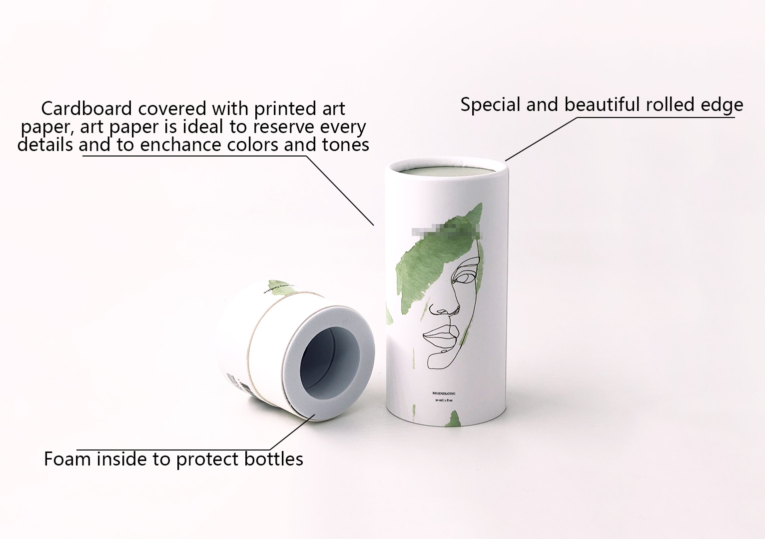 Custom CMYK Partone Cosmetic Packaging Boxes For Perfume Bottle