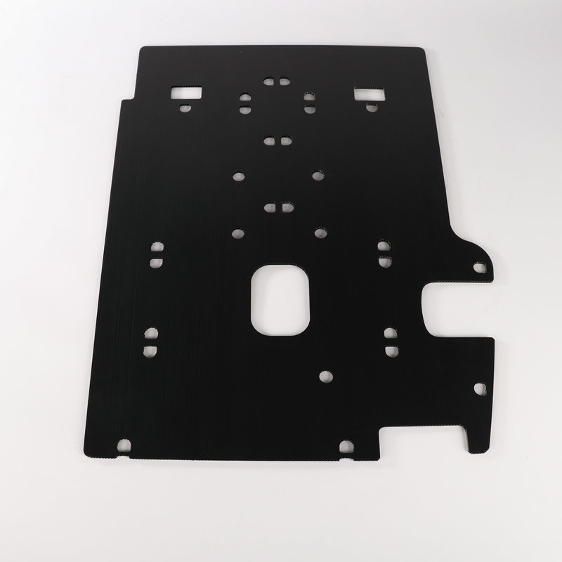 2mm - 12mm Plastic Hollow Sheet PP Black Corrugated Plastic Board Customized Cut Turnover Box