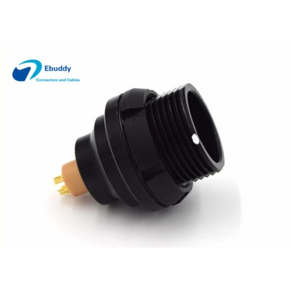 EEG.1K.308.CLL 1K 8pin Lemo alternative K series circular push pull connectors with black chrome