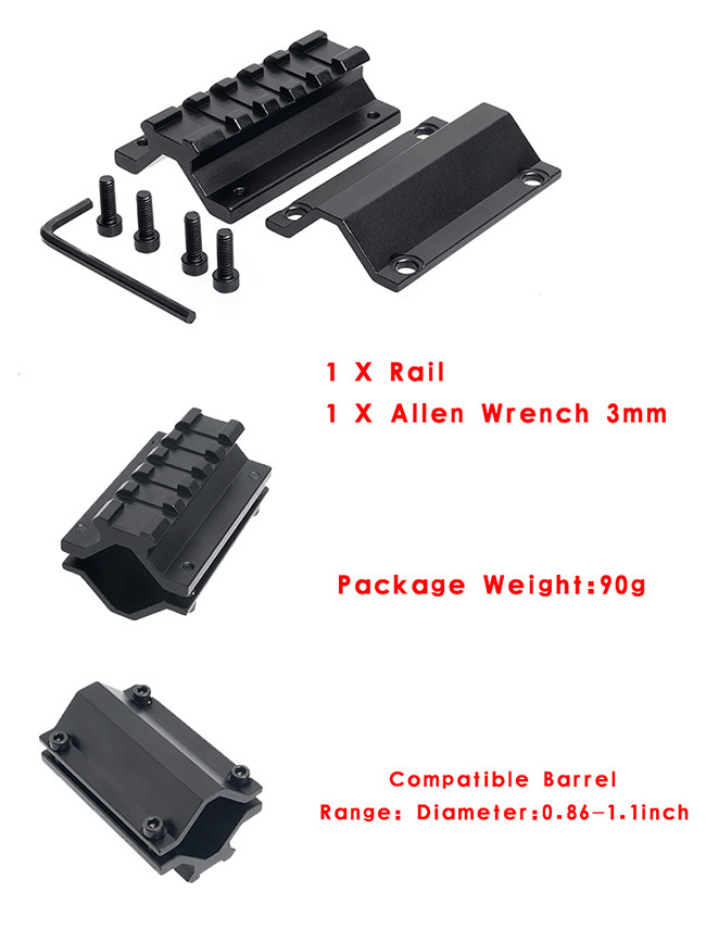 Picatinny Or Weaver 5 Slots Scope Mount Base Tactical 20MM Universal