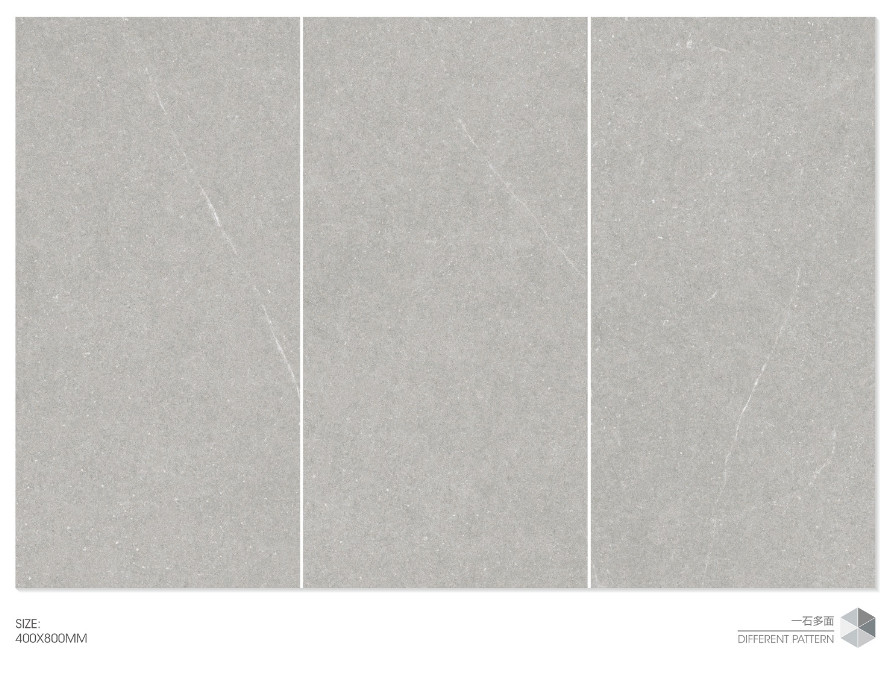 400x800mm Light Gray Indoor Wall Decorative Tiles Baby Face Glazed Ceramic Tile For House