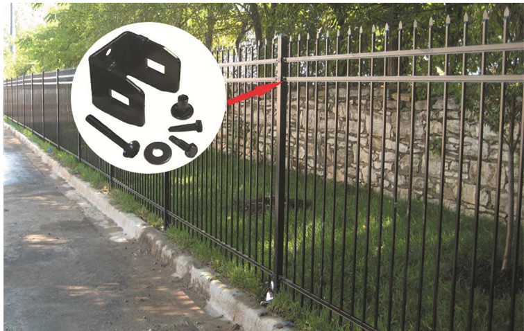 Height 2500mm Tubular Decorative Aluminium Fencing