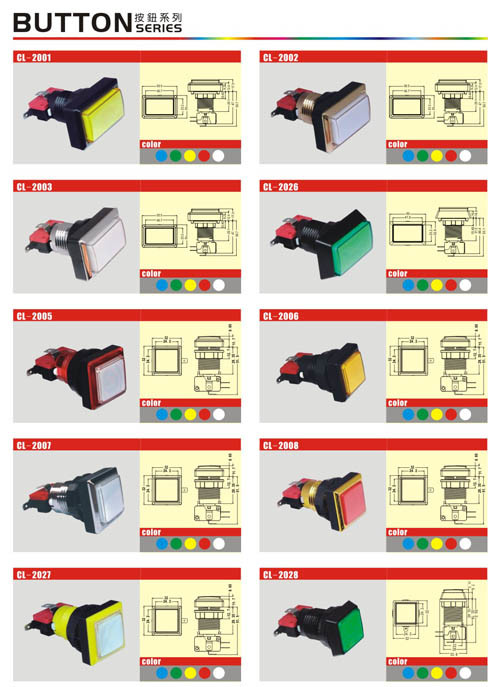 Arcade Cabinet Parts Luxury Push Button Push Button With Led Light Withe Switch Diamater 100mm Game Machine Parts