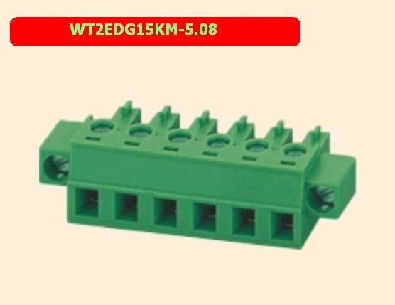 WT2EDG15KM 5.08mm PCB Terminal Block Green 300v 8a Pcb Screw Terminal Block