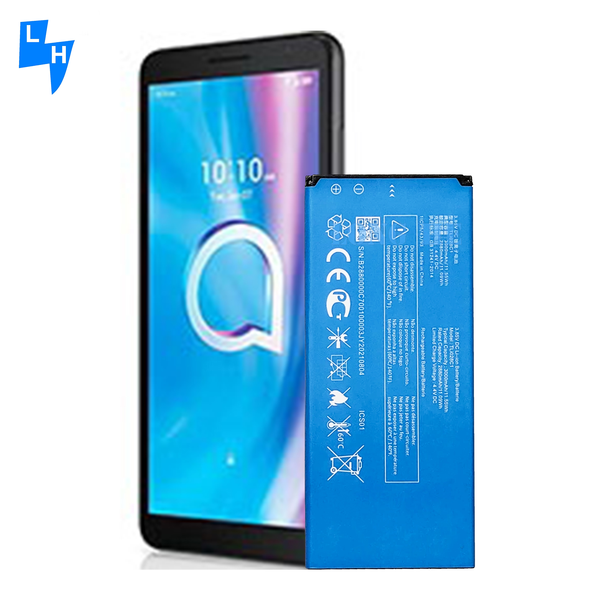 3000mAh TLi028C1 Battery for Alcatel 1B 2020 5002D 5002X 5002A 5002F 5002I 5002M 5002S