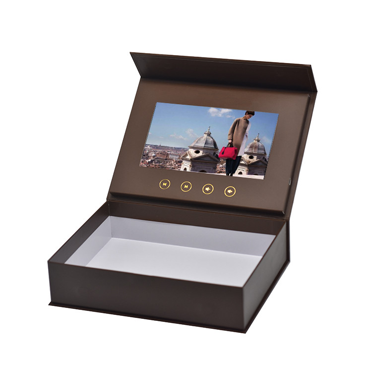 4.5/5/7/10.1 inch HD LCD video gift box custom print lcd video box for corporate marketing