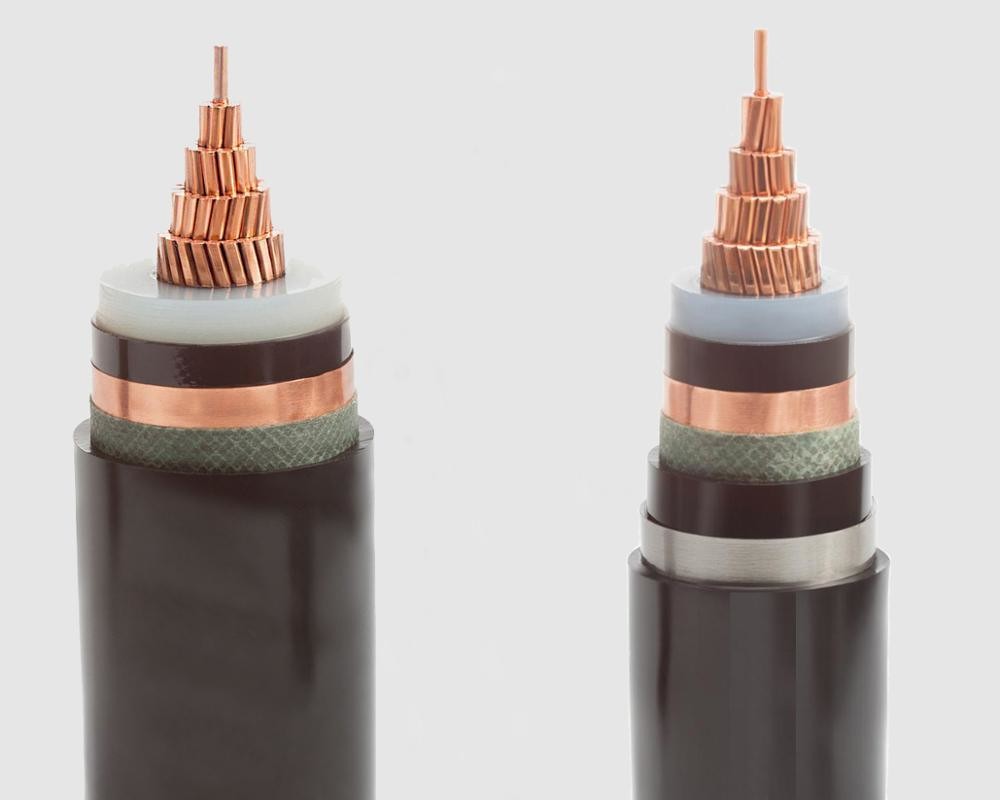 Low Medium Voltage Copper Aluminum Conductor XLPE PVC Insulated Armored Power Electric Cable