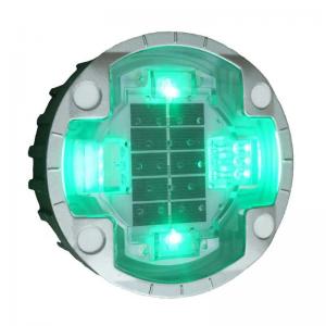 China Green Colors Solar LED Road Studs High Brightness LED 120mm Diameter on sale