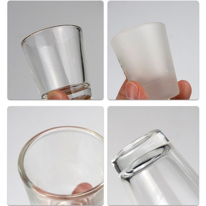 Customizable Sublimation Shot Glass Blanks 1.5oz 3oz For Sublimation Printing