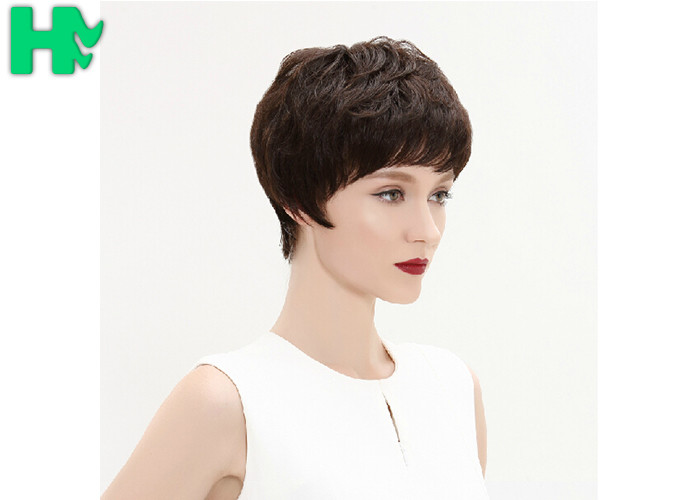 Full 1 Piece Black Synthetic Wig Half Hand Tied Half Machine Made