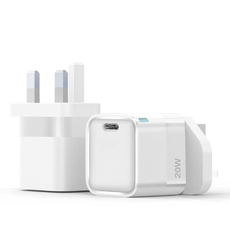 30W Type C Fast Charger with Light , GaN USB C Charger Black/White or Custom Color