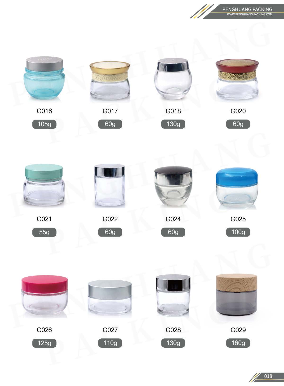 3ml 15ml 20ml Cosmetic Cream Jar Glass Clear With Gold Lids
