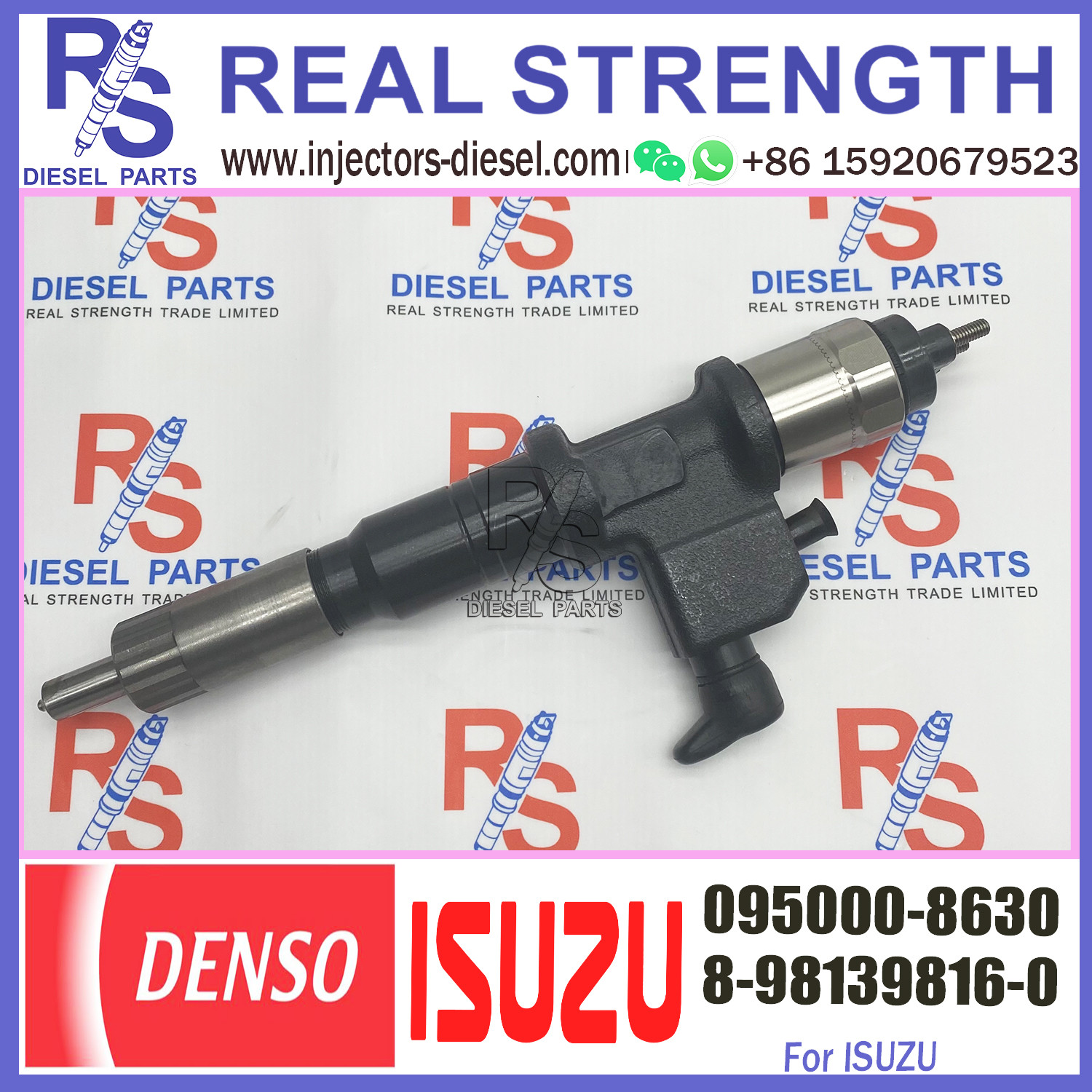 Huida Diesel Engine fuel injector 095000-6652 8-98030550-2 095000-8630 8-98139816-0 Original