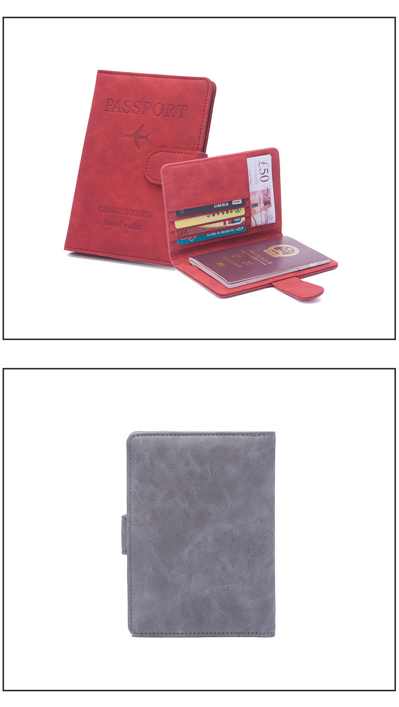 ANTI-THEFT NEW TRAVEL MULTI-FUNCTIONAL PASSPORT TICKET DOCUMENT PROTECTION CASE RFID BUCKLE CARD BAG