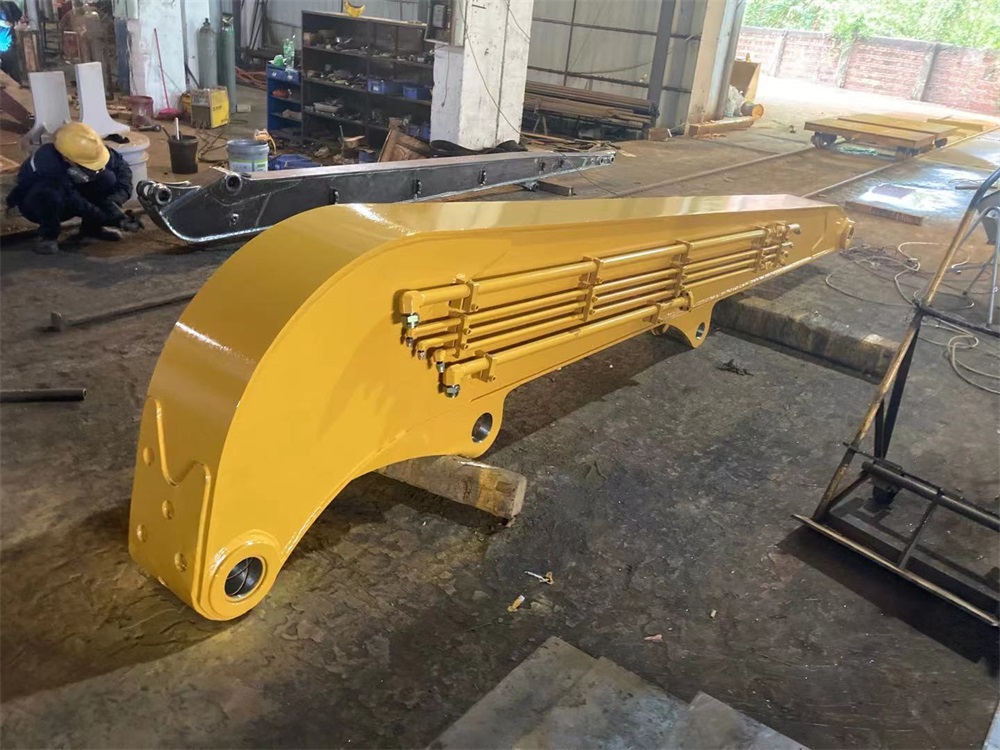 Wear Resistant SK380 Excavator Pile Driver Arm And Long Boom Q345B Q355B Material