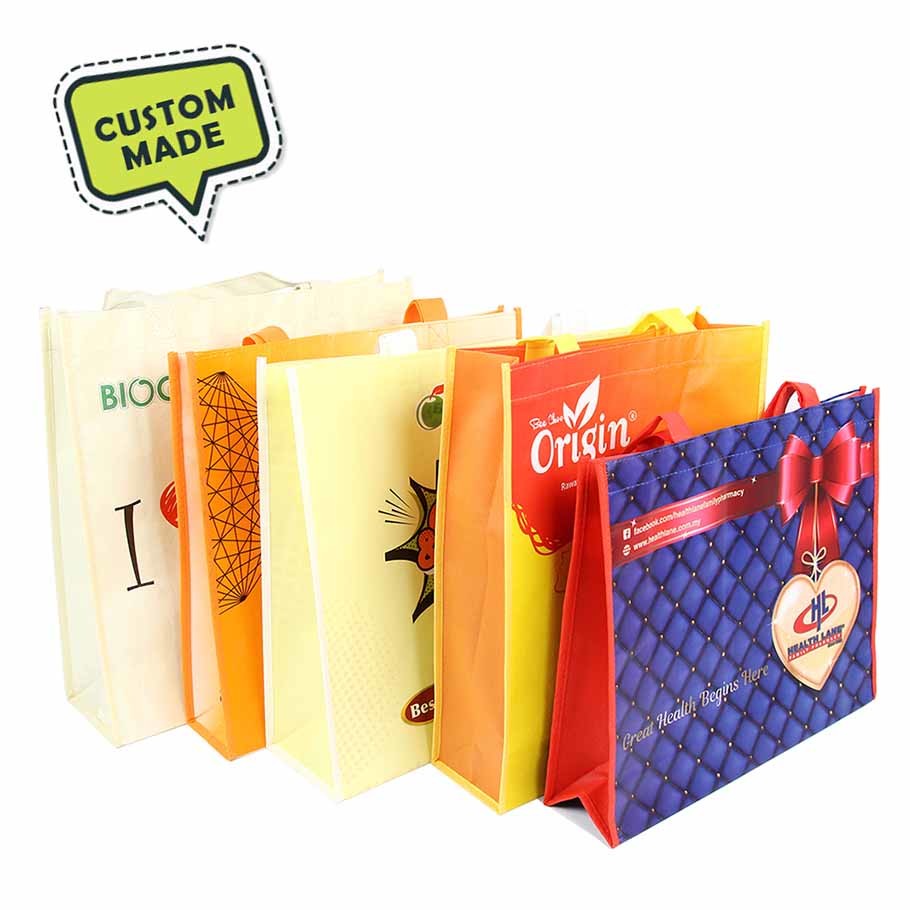 Reusable Grocery Non Woven Shopping Bag In Bulk 80g-130g