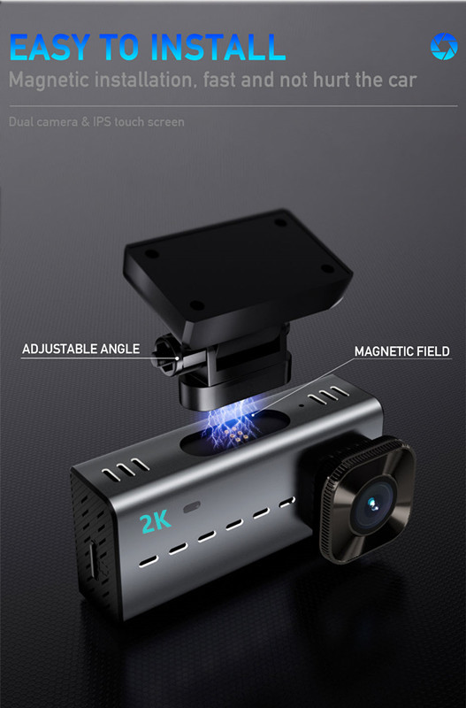 WIFI APP IPS Full Screen GPS Dashboard Camera Recorder Mirror 3.16 Inch