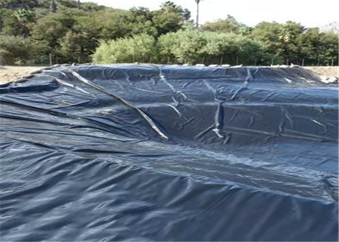Lake Hdpe Geomembrane Pond Liner Black Color And Smooth Surface